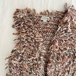 Anthropologie Textured Multicolor Knit Vest